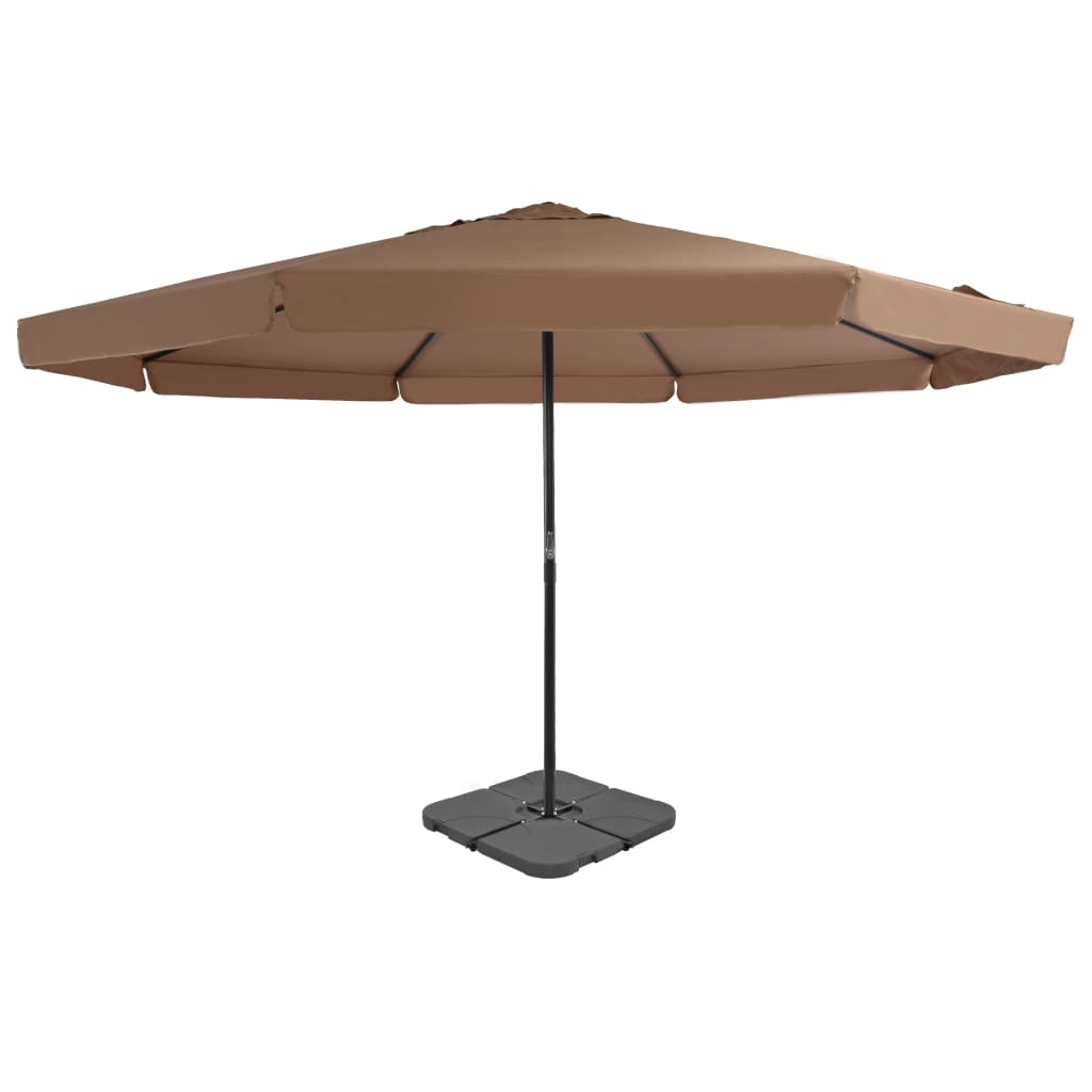 vidaXL Parasol ogrodowy z przenośną podstawą, taupe