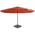 vidaXL Parasol ogrodowy z przenośną podstawą, terakota