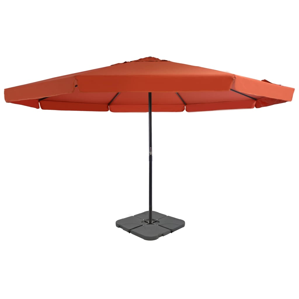 vidaXL Parasol ogrodowy z przenośną podstawą, terakota