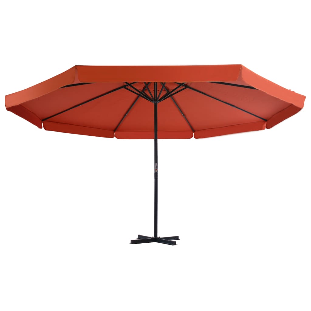 vidaXL Parasol ogrodowy z przenośną podstawą, terakota