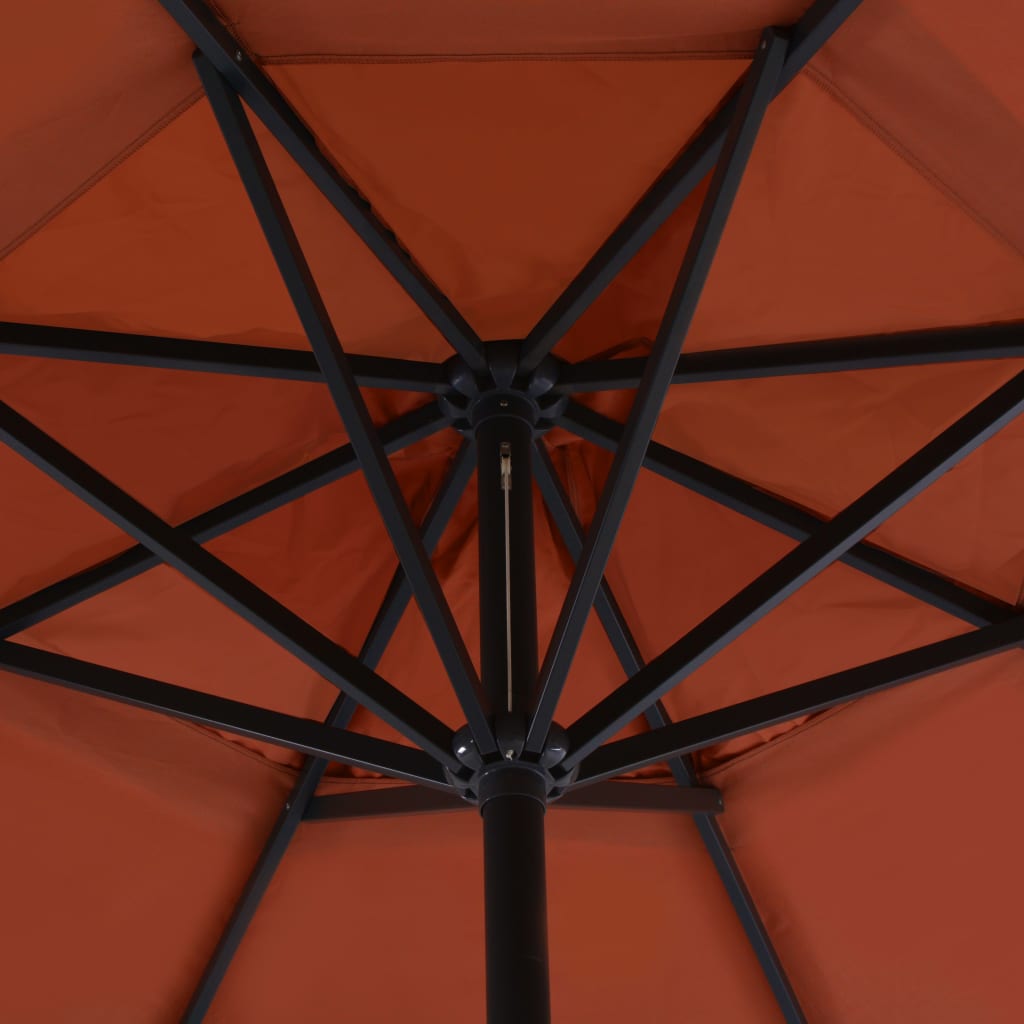 vidaXL Parasol ogrodowy z przenośną podstawą, terakota