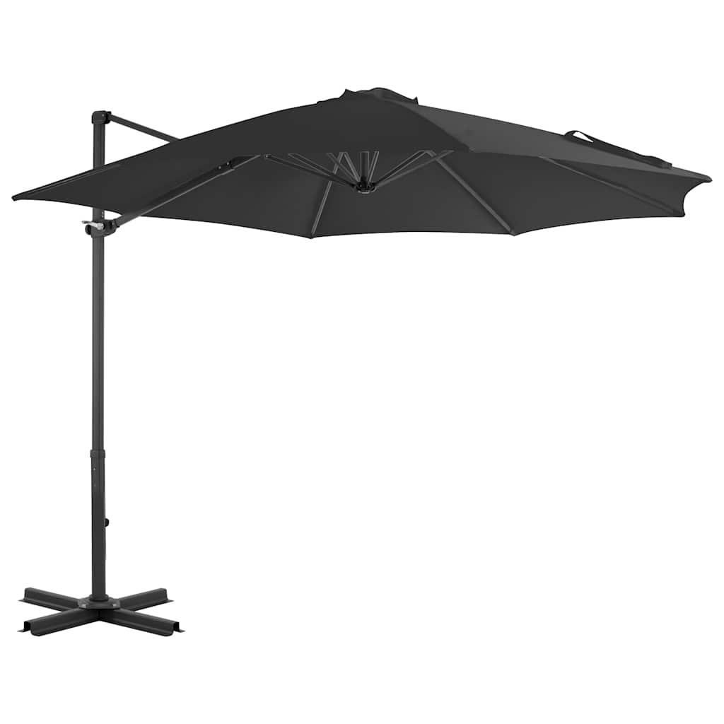 vidaXL Parasol ogrodowy z przenośną podstawą, antracytowy