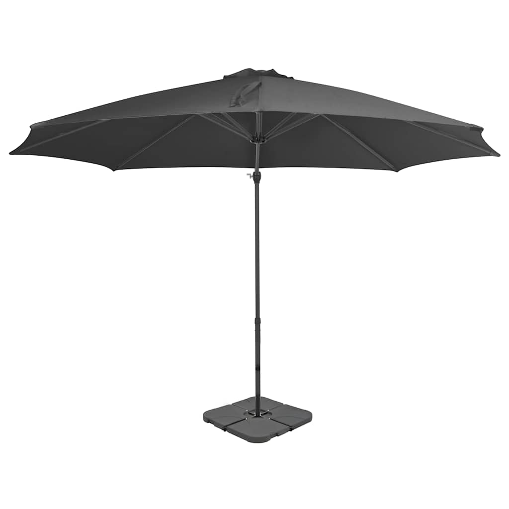vidaXL Parasol ogrodowy z przenośną podstawą, antracytowy