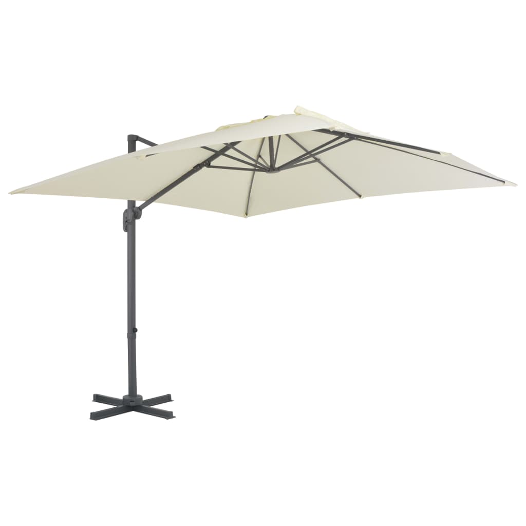 vidaXL Parasol ogrodowy z przenośną podstawą, piaskowy