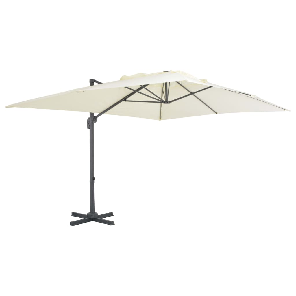vidaXL Parasol ogrodowy z przenośną podstawą, piaskowy