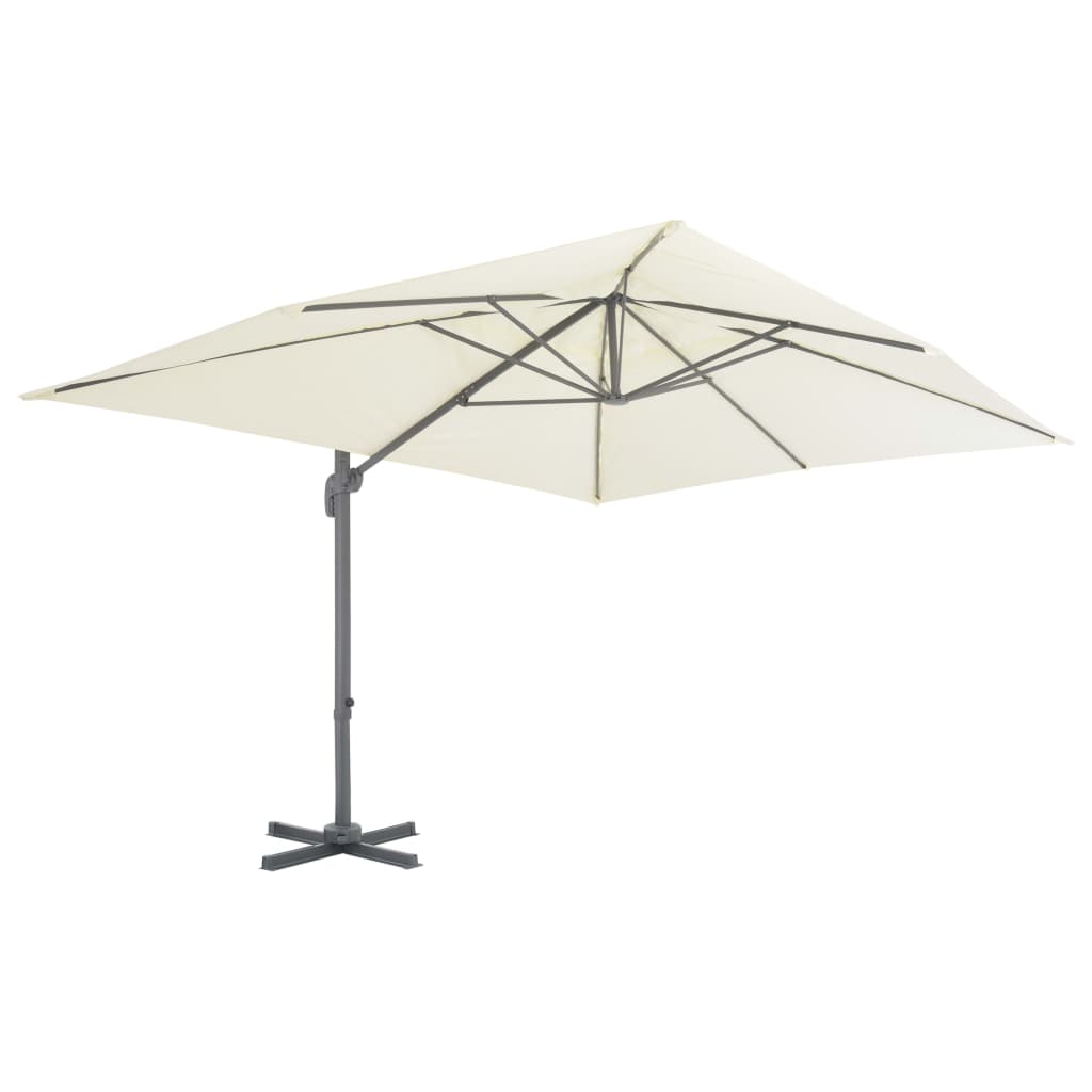 vidaXL Parasol ogrodowy z przenośną podstawą, piaskowy