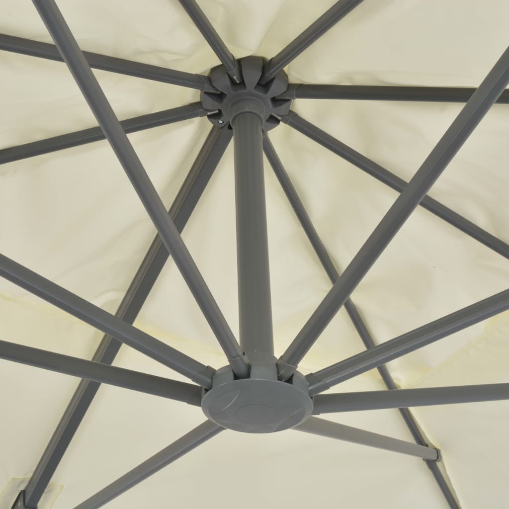 vidaXL Parasol ogrodowy z przenośną podstawą, piaskowy