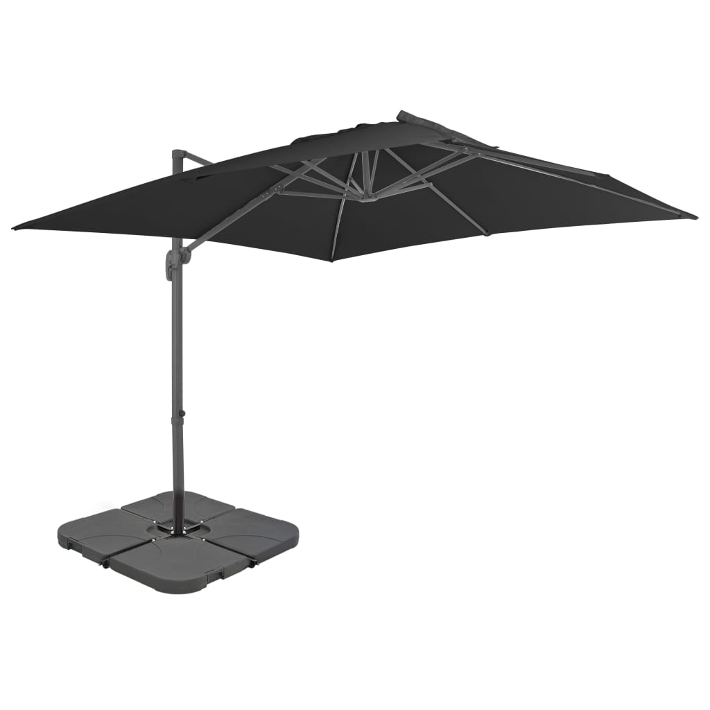 vidaXL Parasol ogrodowy z przenośną podstawą, antracytowy