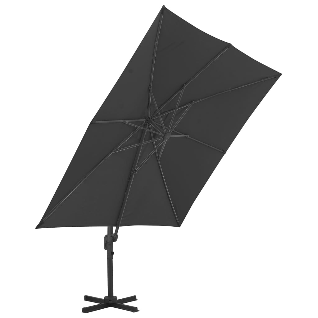 vidaXL Parasol ogrodowy z przenośną podstawą, antracytowy