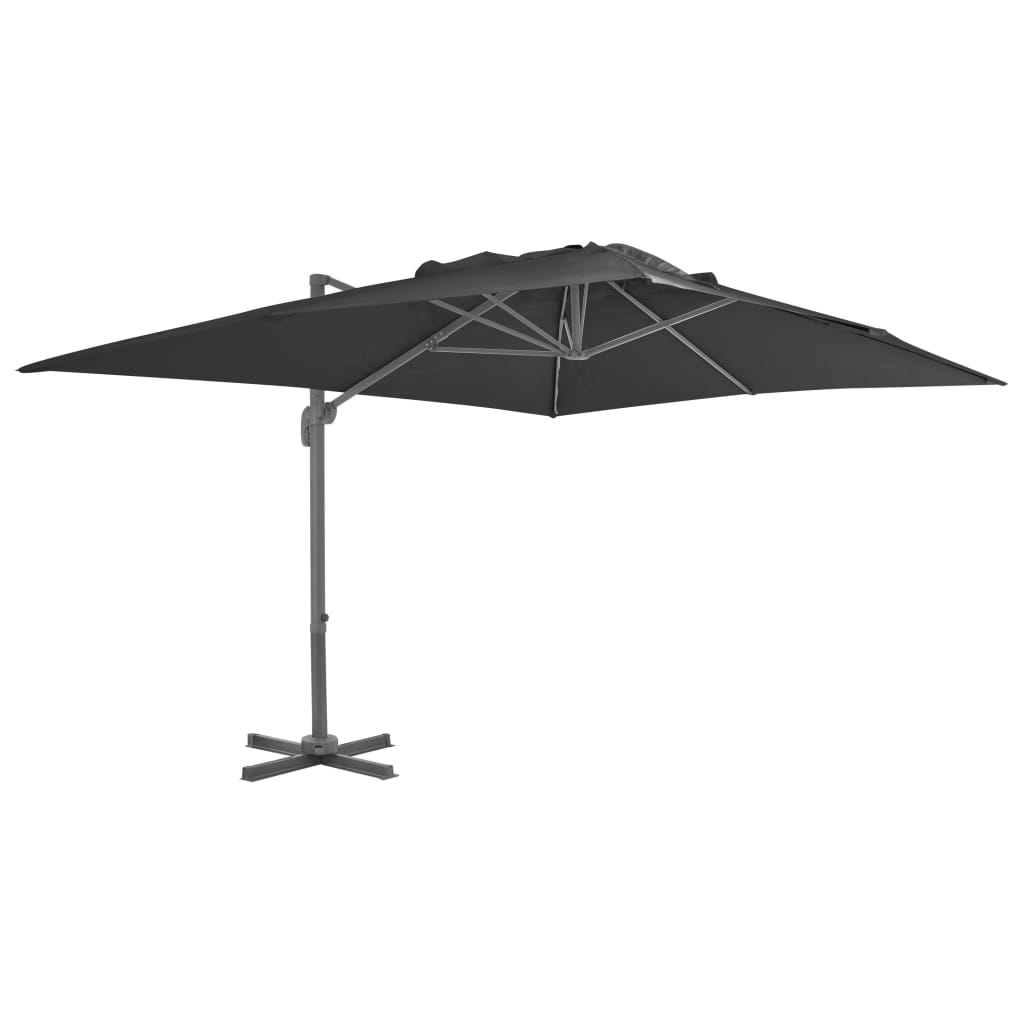 vidaXL Parasol ogrodowy z przenośną podstawą, antracytowy