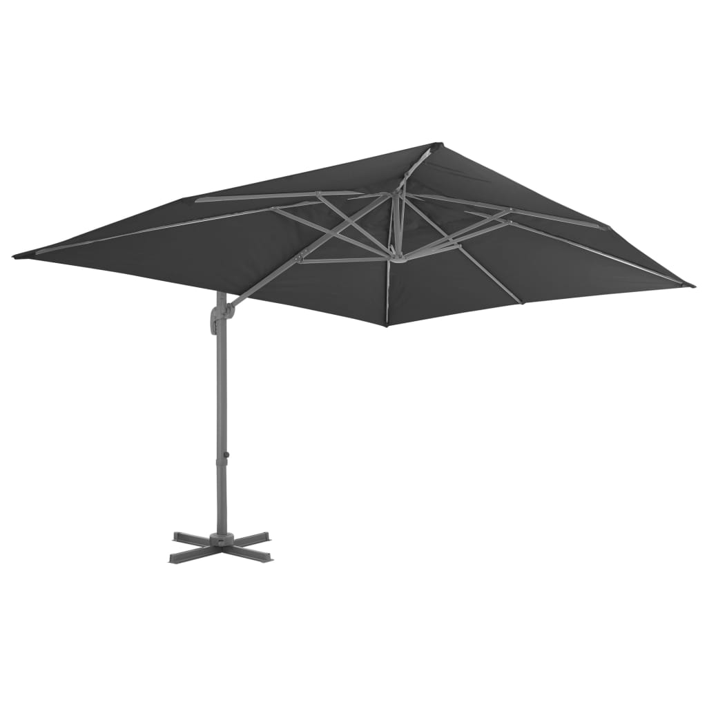 vidaXL Parasol ogrodowy z przenośną podstawą, antracytowy