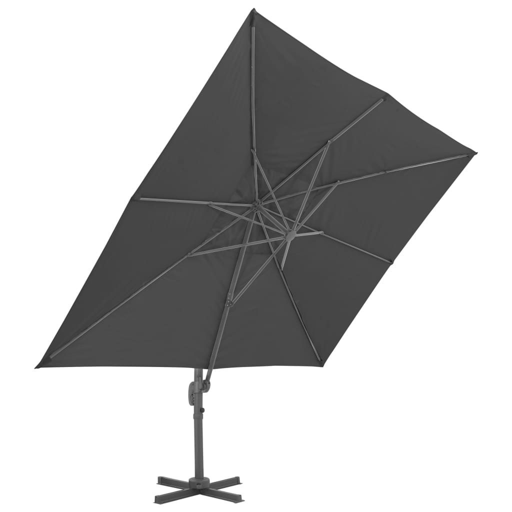 vidaXL Parasol ogrodowy z przenośną podstawą, antracytowy