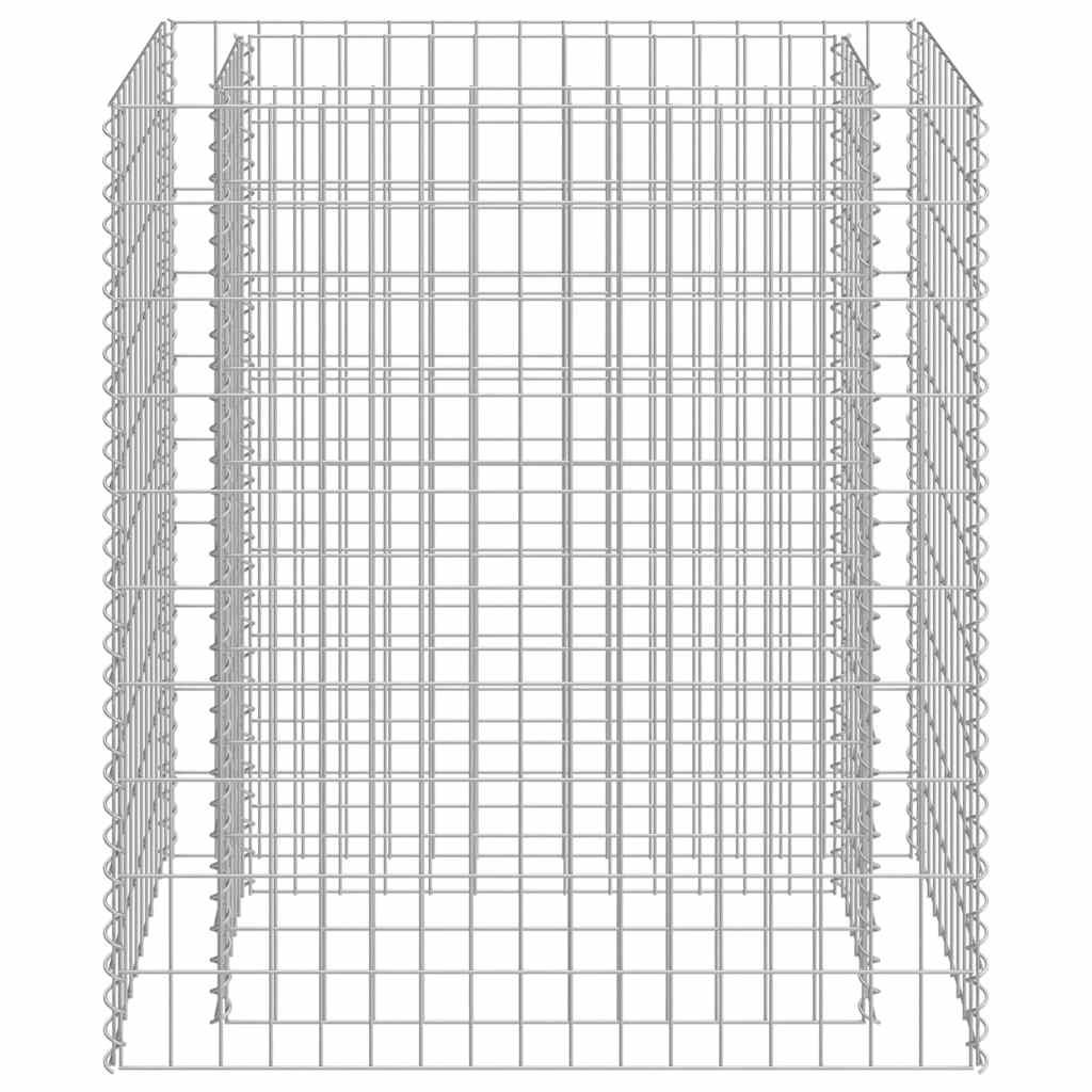vidaXL Podwyższona donica gabionowa, galwanizowana stal, 90x50x100 cm