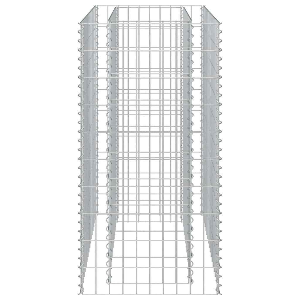 vidaXL Podwyższona donica gabionowa, galwanizowana stal, 90x50x100 cm
