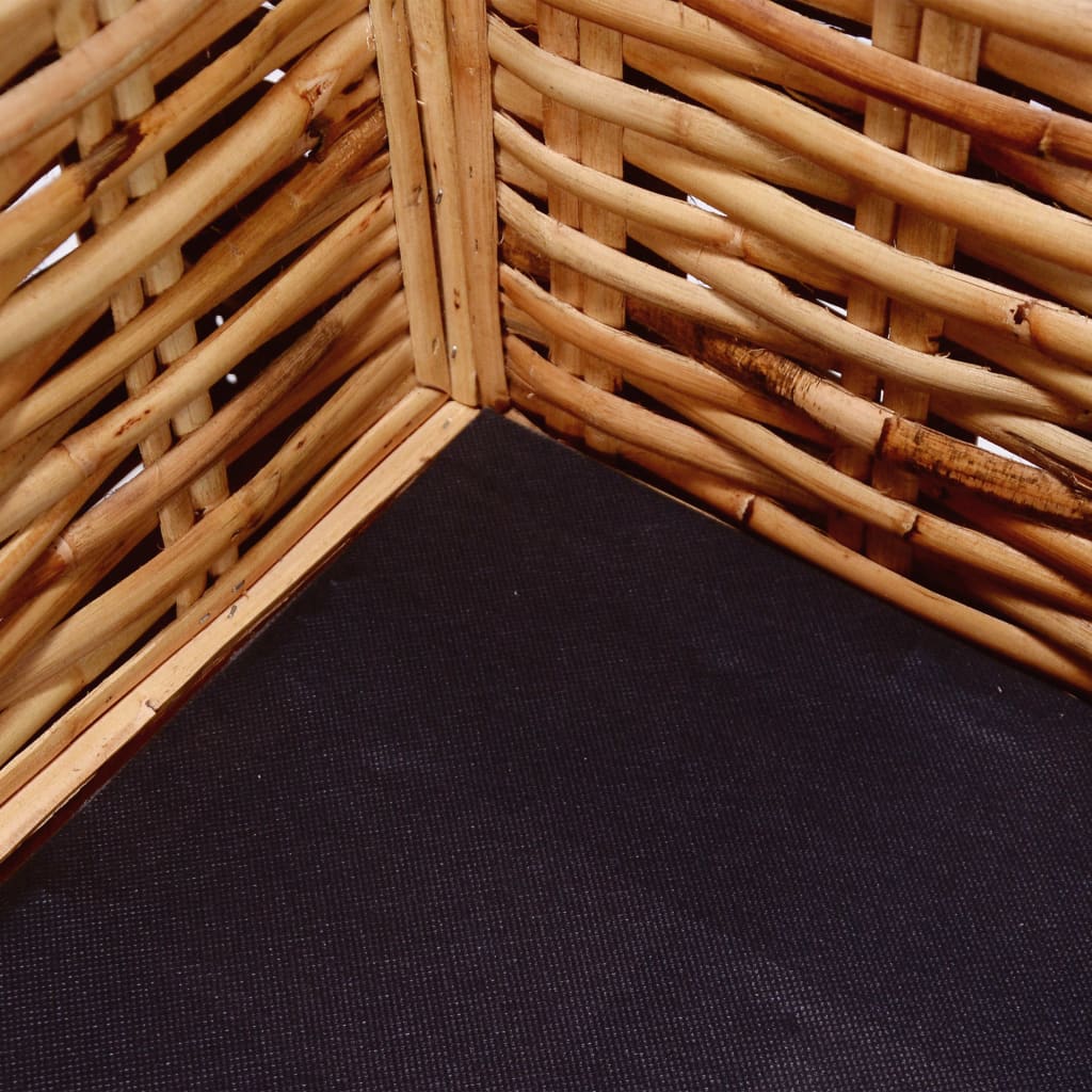 vidaXL 3-osobowa sofa ogrodowa, z naturalnego rattanu