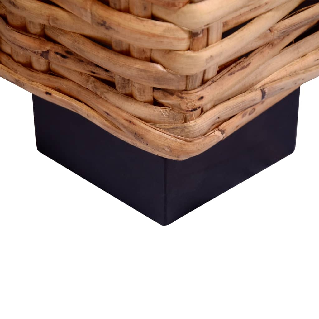 vidaXL 3-osobowa sofa ogrodowa, z naturalnego rattanu
