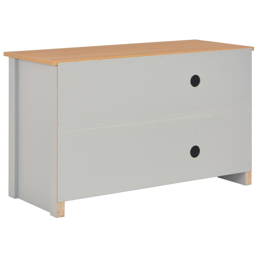 vidaXL Szafka pod TV, szara, 95 x 39 x 58 cm