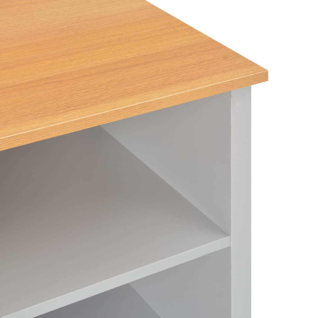vidaXL Szafka pod TV, szara, 95 x 39 x 58 cm