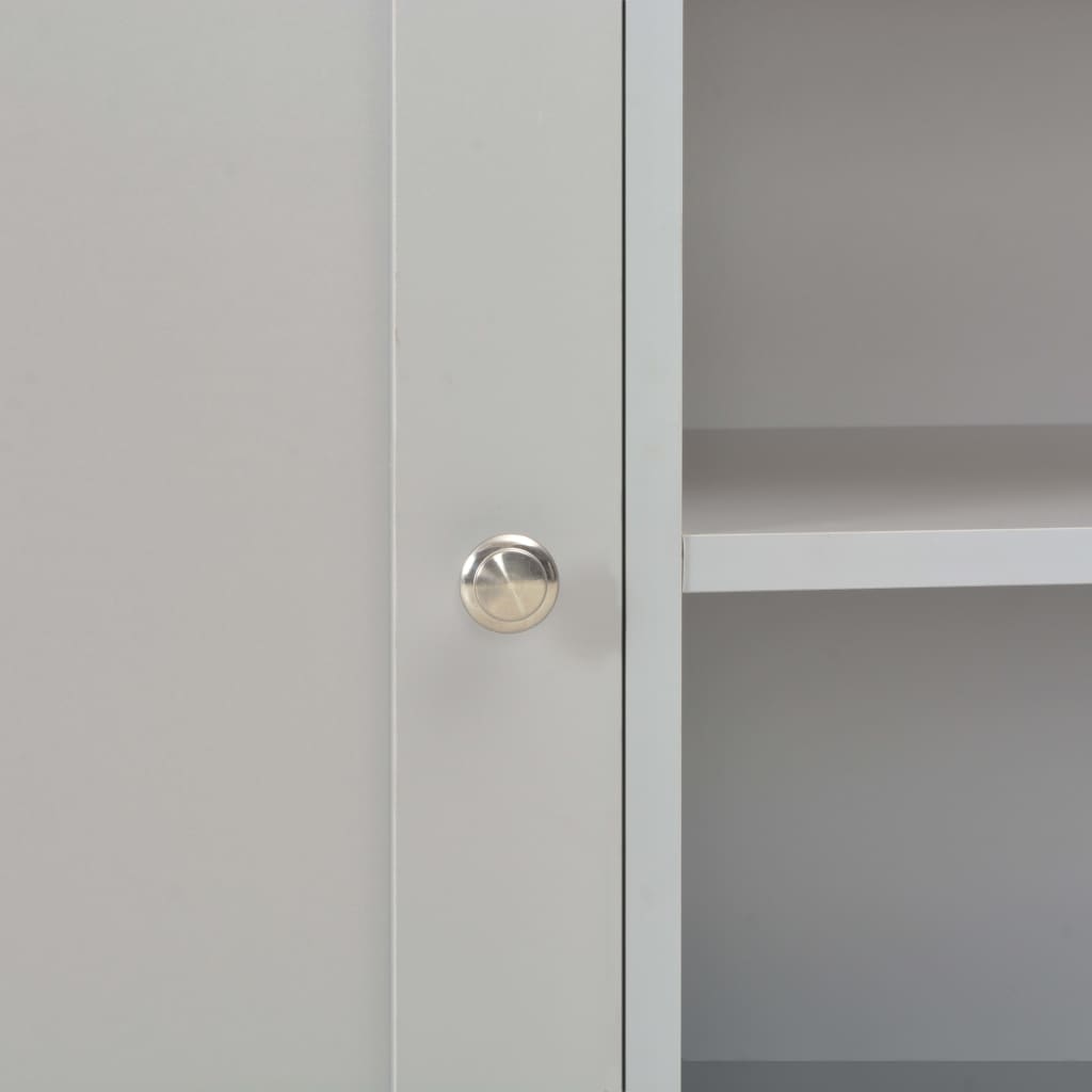 vidaXL Szafka pod TV, szara, 95 x 39 x 58 cm