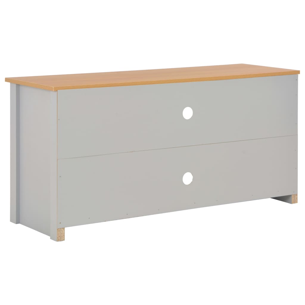 vidaXL Szafka pod TV, szara, 120 x 39 x 58 cm
