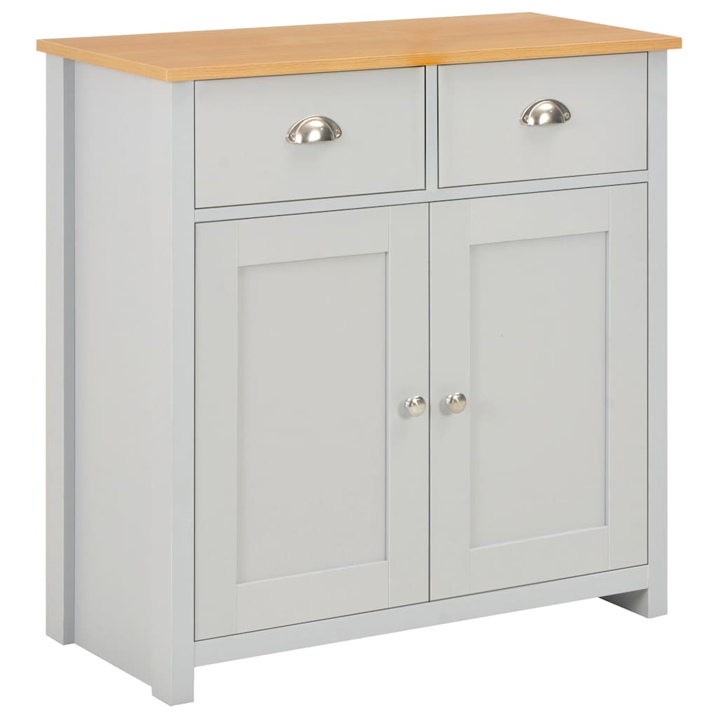 vidaXL Szafka, szara, 79 x 35 x 81 cm