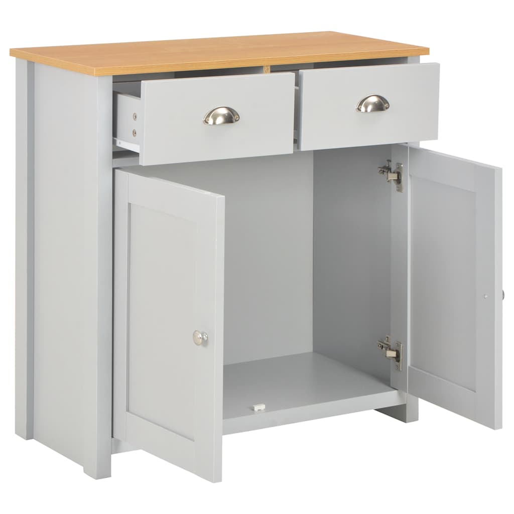 vidaXL Szafka, szara, 79 x 35 x 81 cm