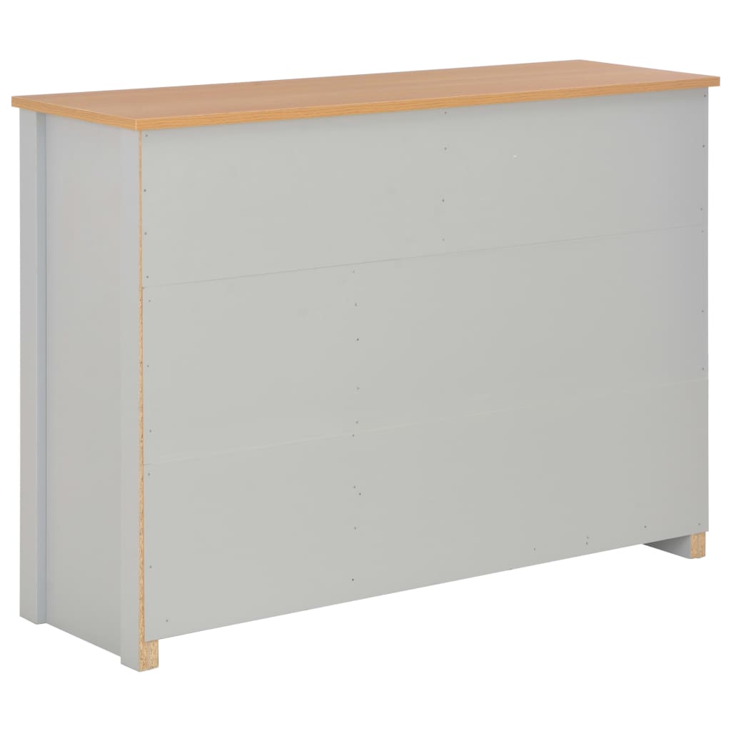 vidaXL Szafka, szara, 112 x 35 x 81 cm