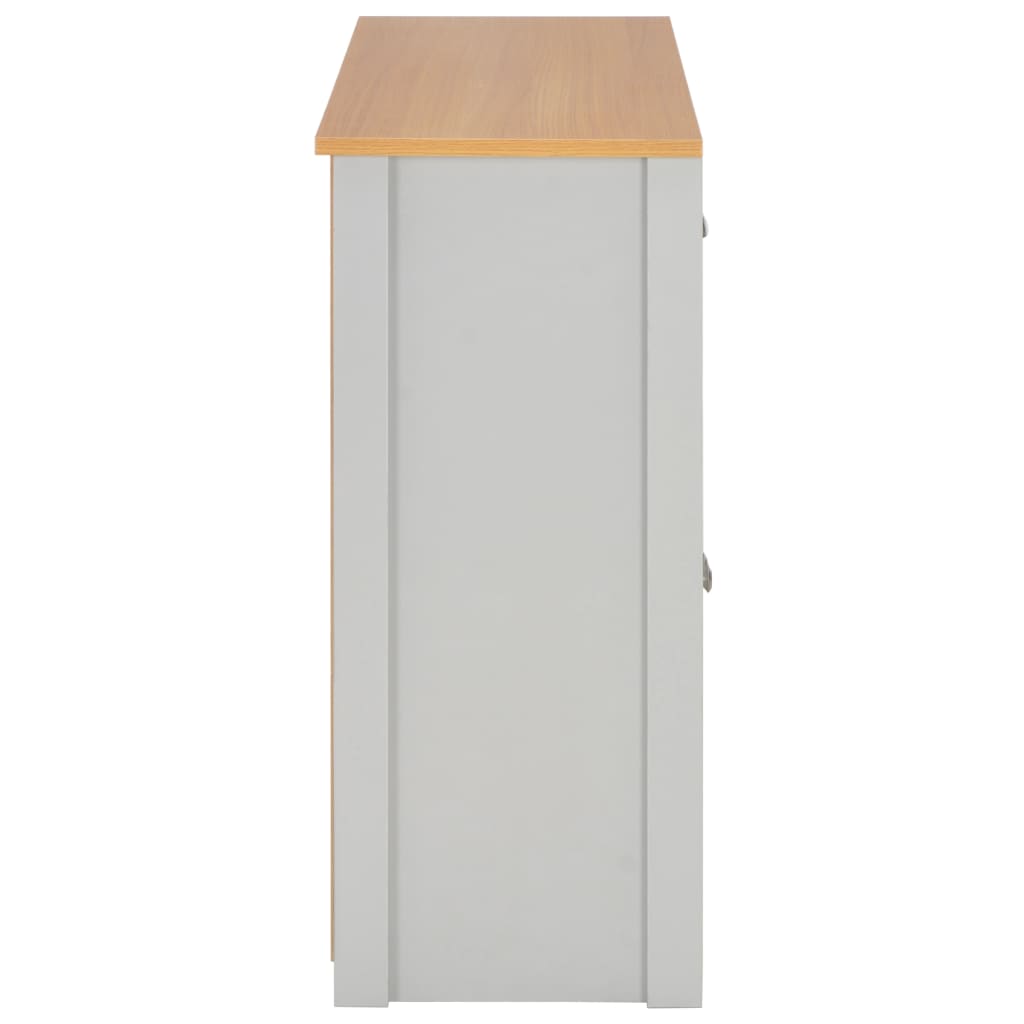 vidaXL Szafka, szara, 112 x 35 x 81 cm