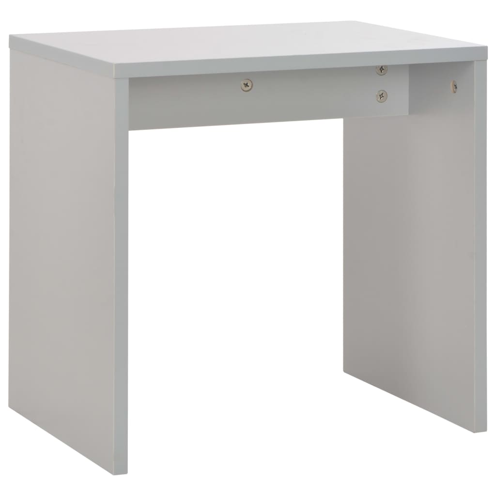 vidaXL Toaletka z lustrem i stołkiem, szara, 104 x 45 x 131 cm