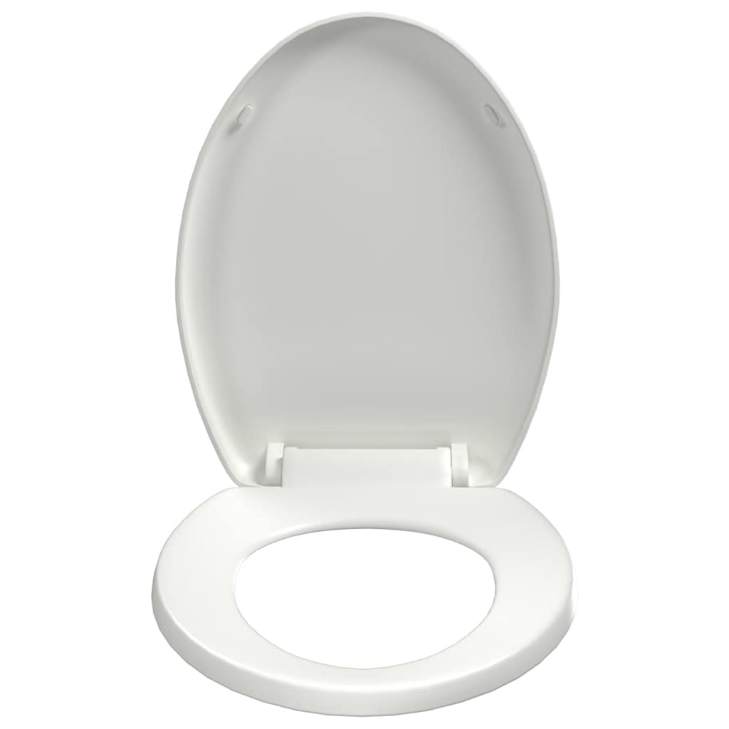 vidaXL Deska sedesowa, wolnoopadająca, z szybkozłączem, biała