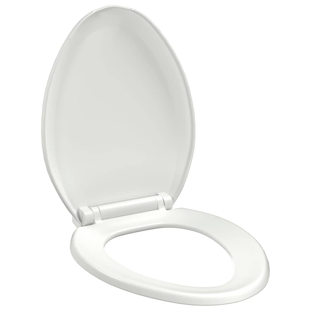 vidaXL Deska sedesowa, wolnoopadająca, z szybkozłączem, biała