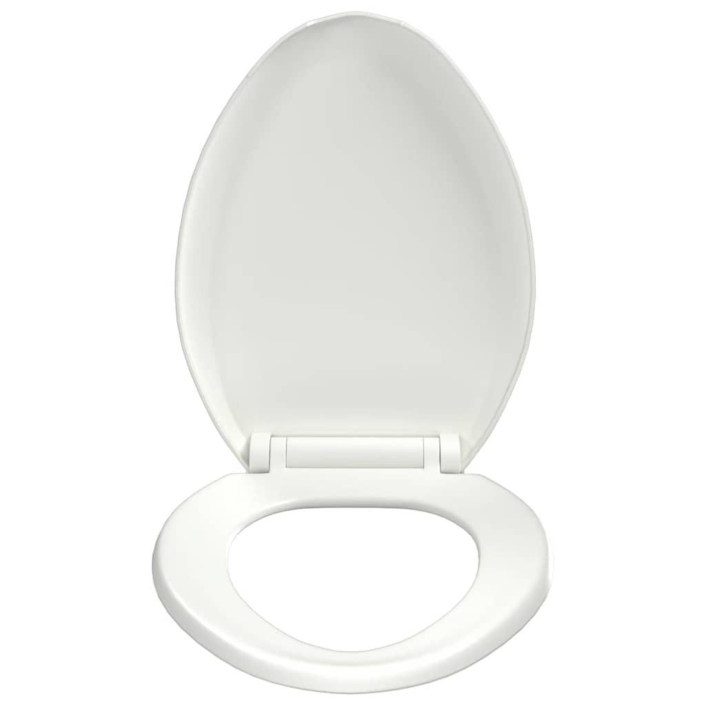 vidaXL Deska sedesowa, wolnoopadająca, z szybkozłączem, biała