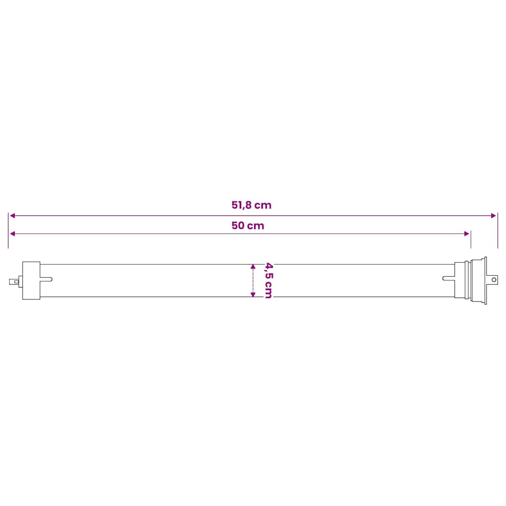 vidaXL Silnik rurowy 30 Nm