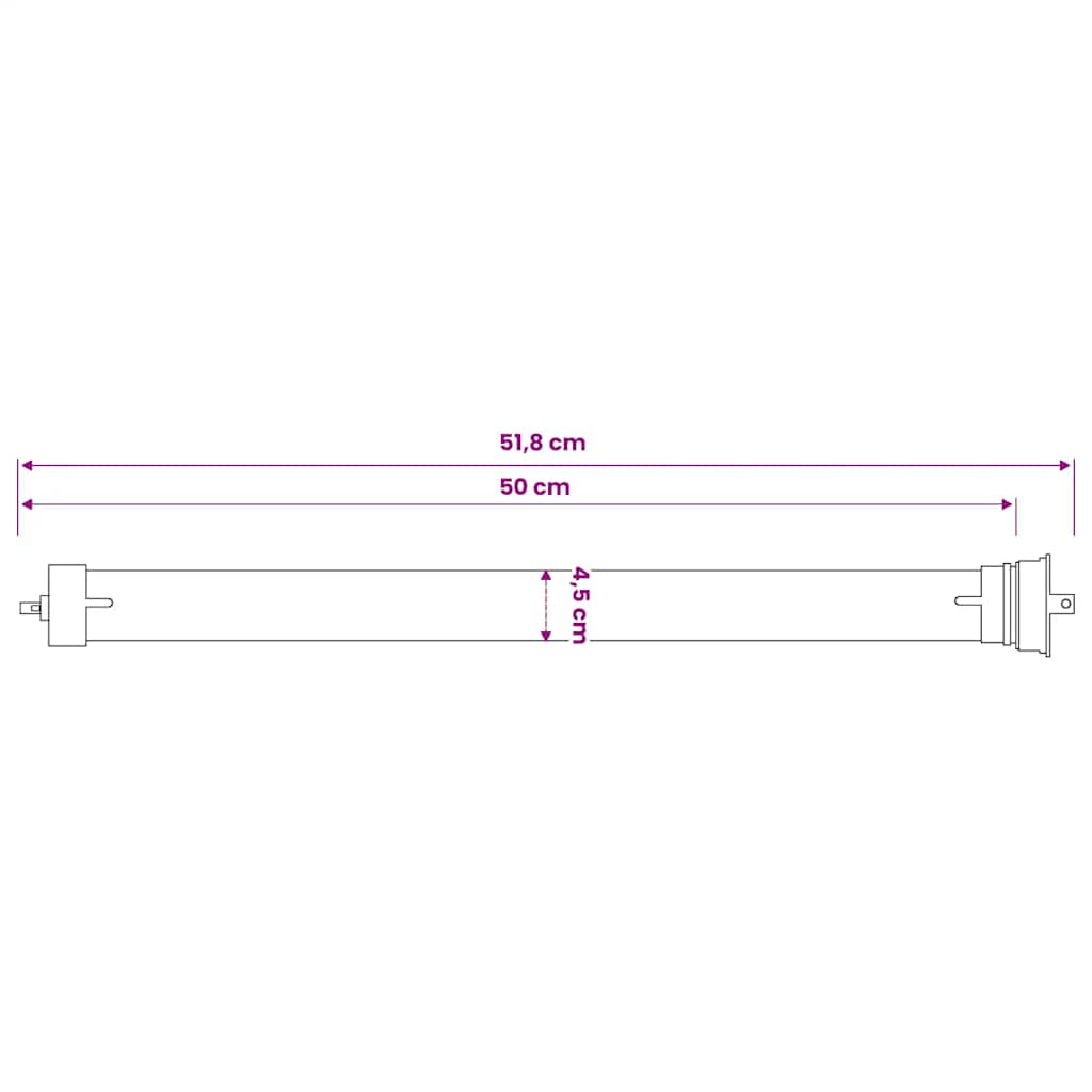 vidaXL Silnik rurowy 40 Nm