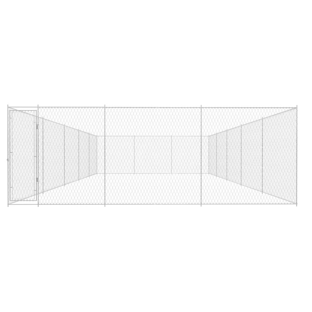 vidaXL Kojec dla psa, galwanizowana stal, 950x570x185 cm