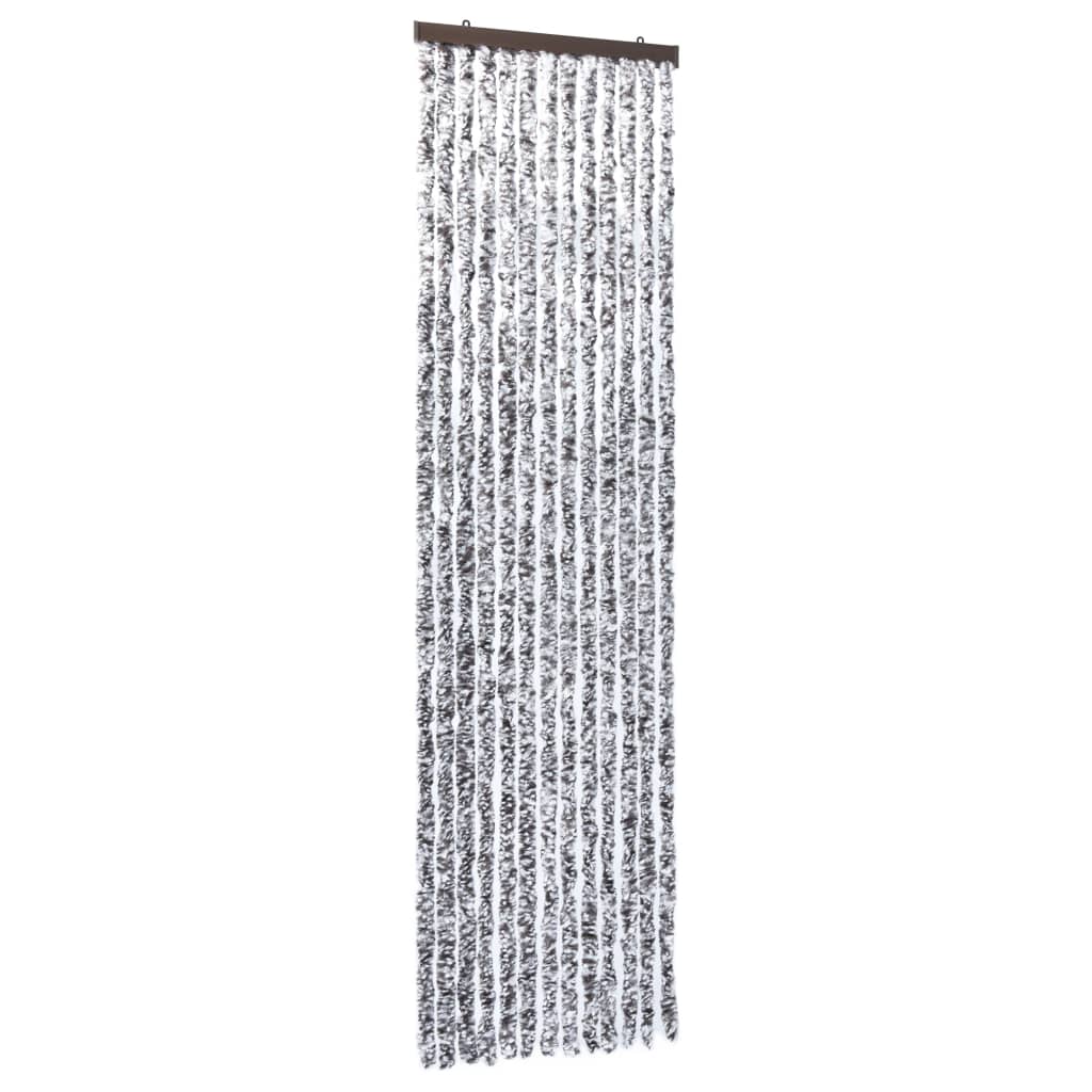 vidaXL Zasłona przeciwko owadom, brąz i beż, 56x185 cm, szenil