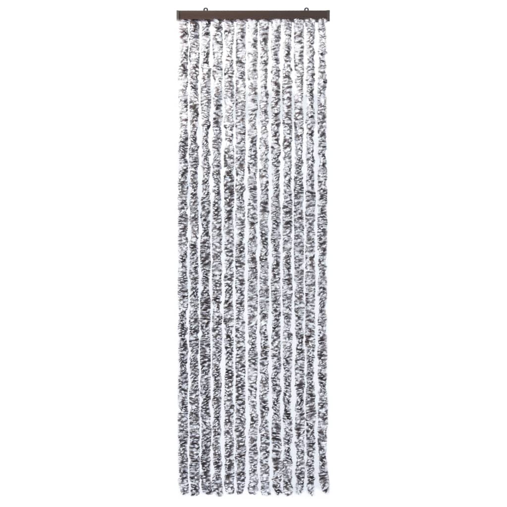 vidaXL Zasłona przeciwko owadom, brąz i beż, 56x185 cm, szenil