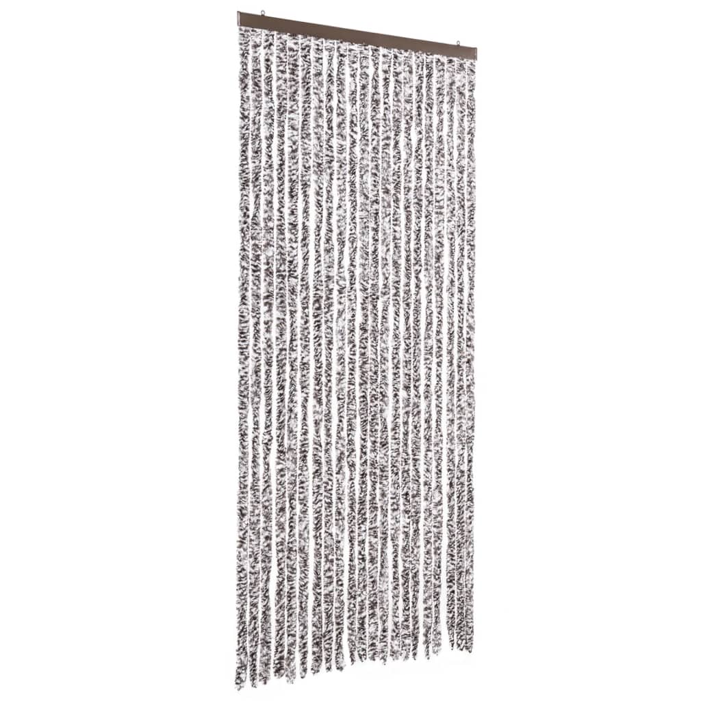 vidaXL Zasłona przeciwko owadom, brąz i beż, 90x220 cm, szenil