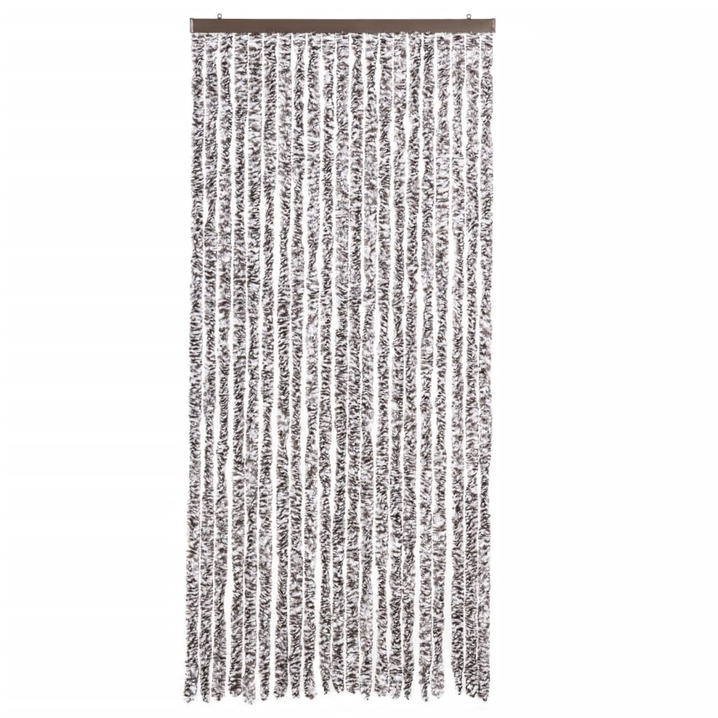 vidaXL Zasłona przeciwko owadom, brąz i beż, 90x220 cm, szenil
