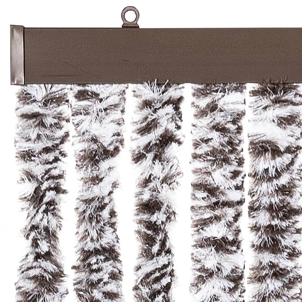 vidaXL Zasłona przeciwko owadom, brąz i beż, 90x220 cm, szenil
