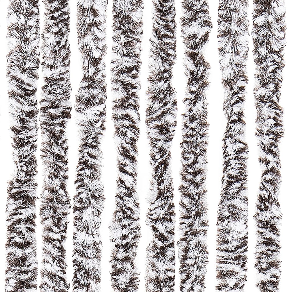 vidaXL Zasłona przeciwko owadom, brąz i beż, 90x220 cm, szenil