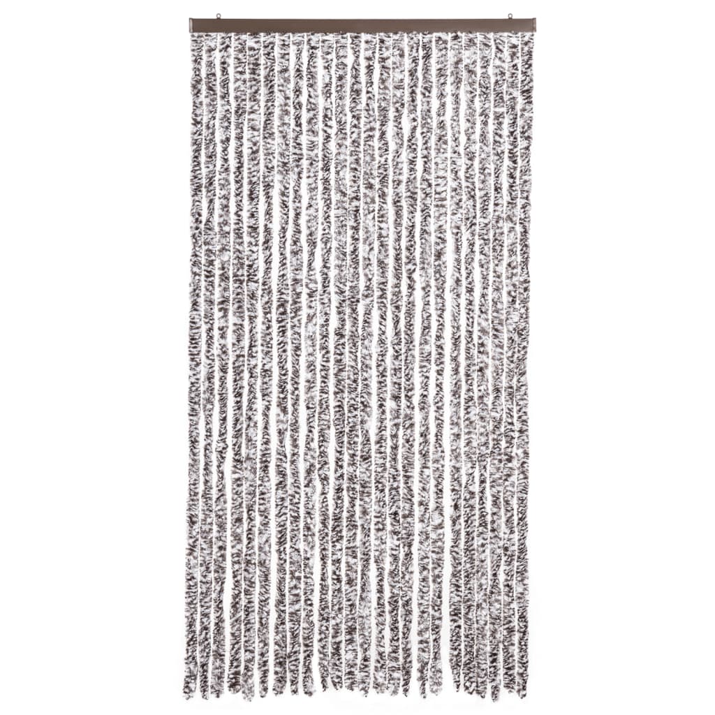 vidaXL Zasłona przeciwko owadom, brąz i beż, 100x220 cm, szenil