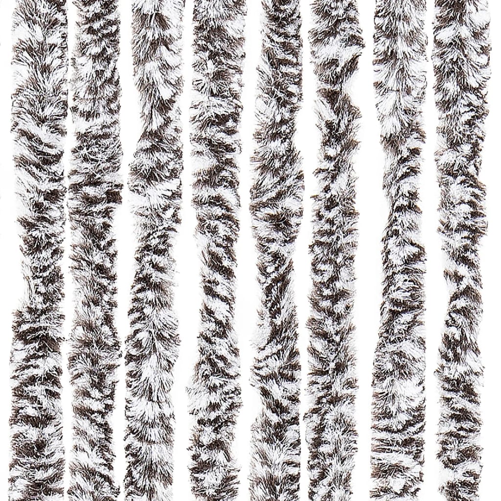 vidaXL Zasłona przeciwko owadom, brąz i beż, 100x220 cm, szenil
