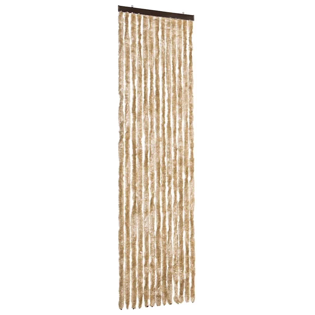 vidaXL Zasłona przeciwko owadom, beżowa, 56x185 cm, szenil