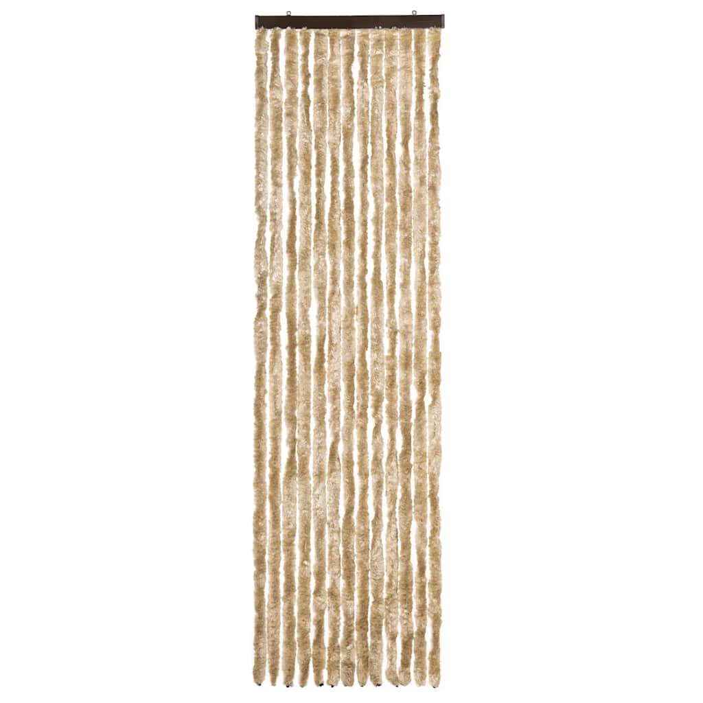 vidaXL Zasłona przeciwko owadom, beżowa, 56x185 cm, szenil