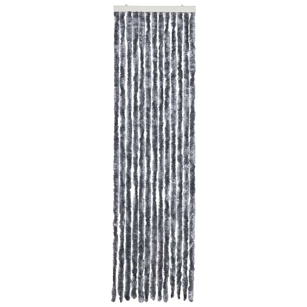 vidaXL Zasłona przeciwko owadom, srebrna, 56x185 cm, szenil