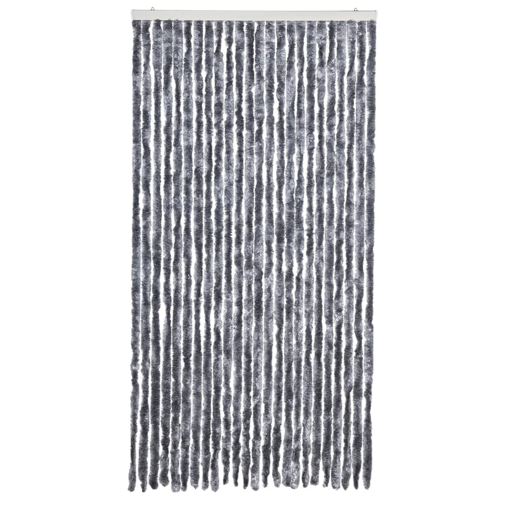 vidaXL Zasłona przeciwko owadom, srebrna, 100x220 cm, szenil