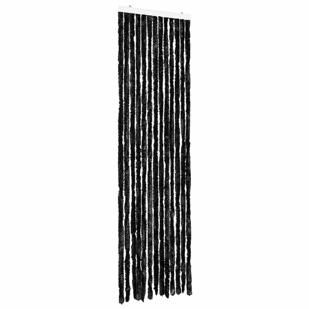 vidaXL Zasłona przeciwko owadom, antracytowa, 56x185 cm, szenil