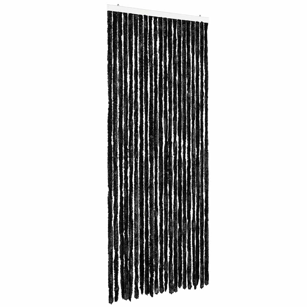 vidaXL Zasłona przeciwko owadom, antracytowa, 90x220 cm, szenil
