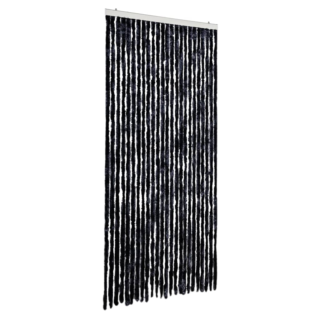 vidaXL Zasłona przeciwko owadom, antracytowa, 100x220 cm, szenil
